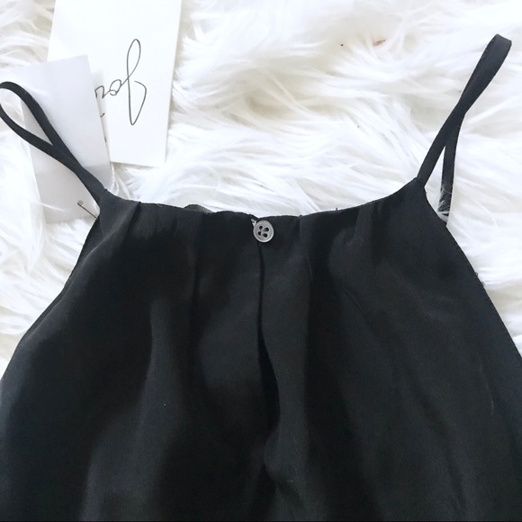 NWT Joie Florilege Silk Halter Dress in Caviar - Picture 5 of 6